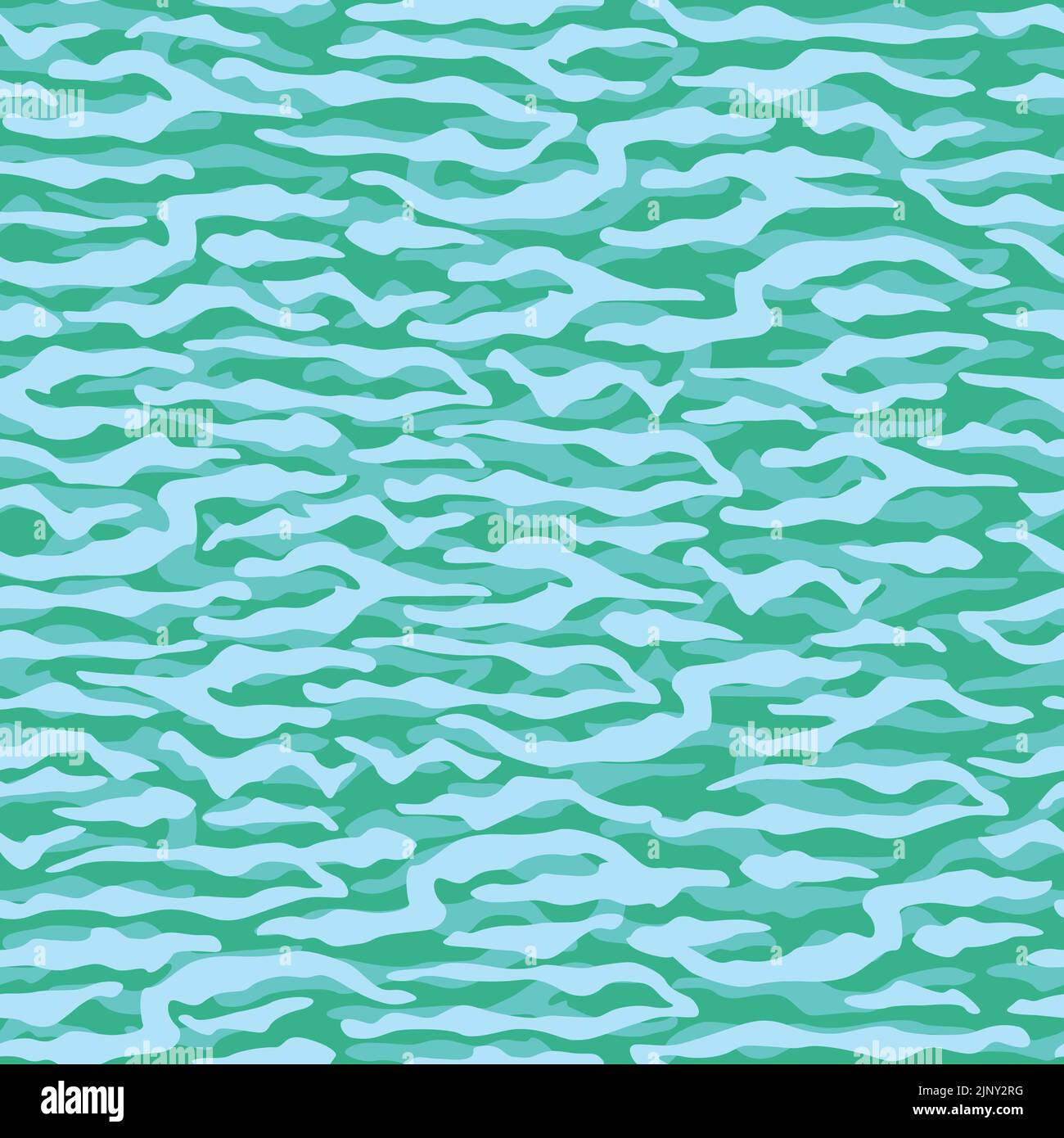 Texture militaire sans couture - camouflage. Motif sur le thème marin avec vagues. Motif animal sauvage de tigre bleu. Illustration de Vecteur