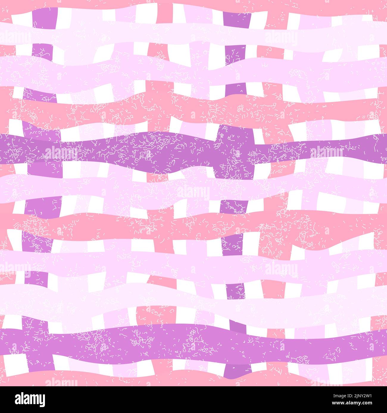 Motif vectoriel rose à carreaux sans couture. Motif sans couture moderne de collage cellulaire. Rayures colorées et treillis pour un motif en tissu. Illustration de Vecteur