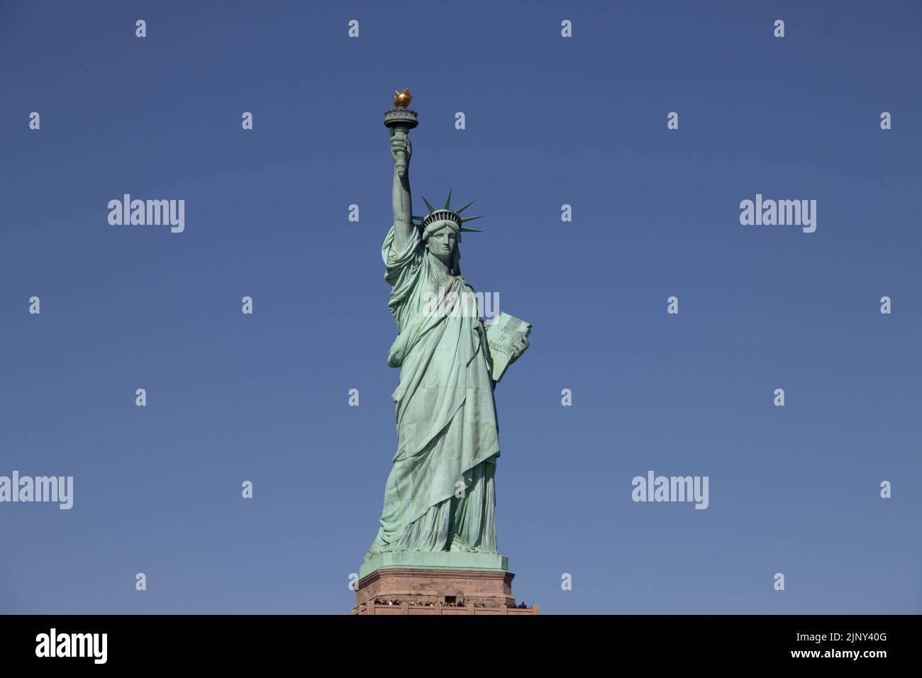 Statue de la liberté sur Liberty Island, New York, New York, États-Unis d'Amérique Banque D'Images