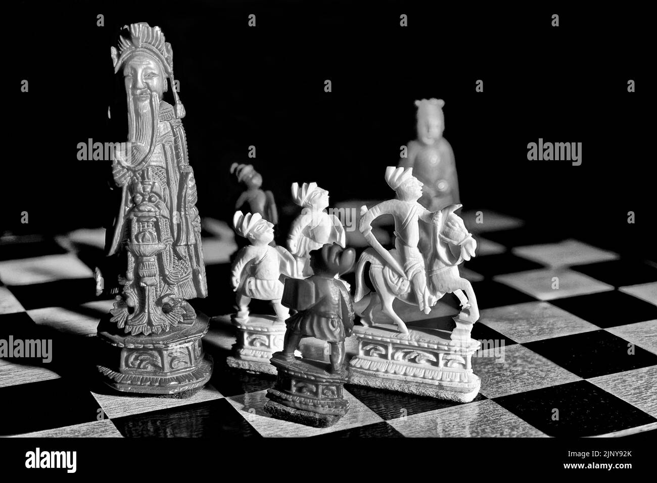 Pièces d'échecs photo, Chine, Banque D'Images