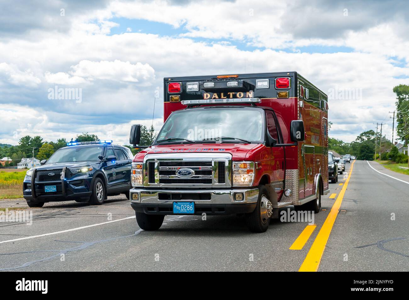 Dalton, Massachusetts. 13th août 2022. Rassemblement pour commémorer le