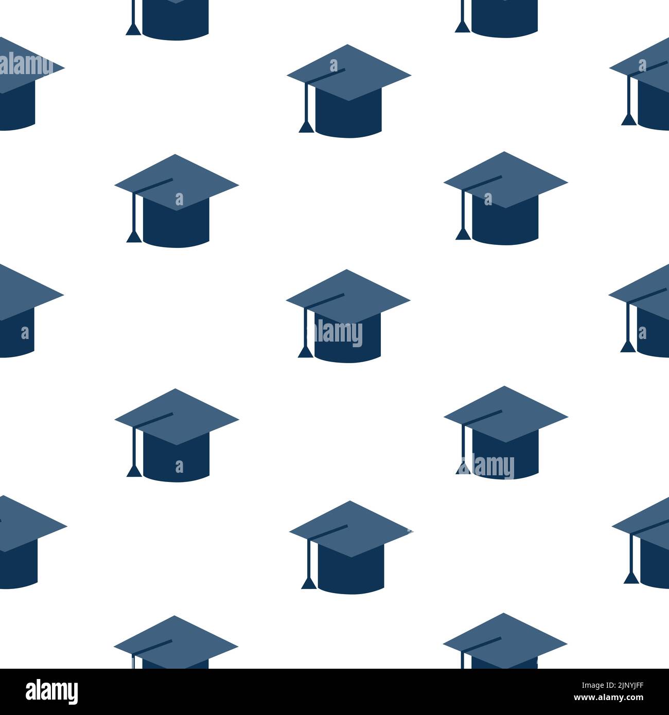 chapeau de remise de diplômes pour un arrière-plan sans couture Illustration de Vecteur