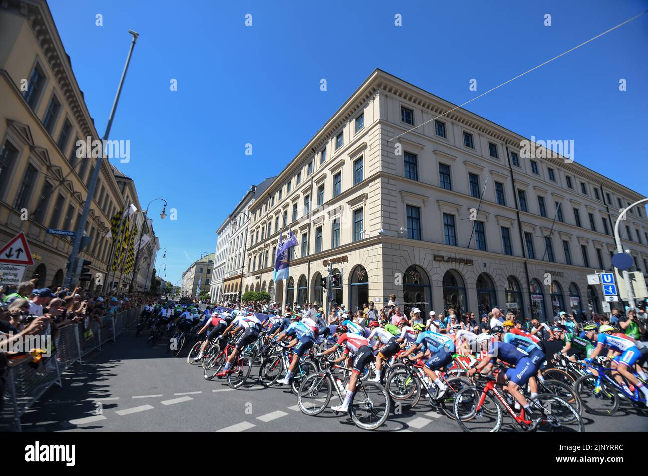 Piste cyclable. Championnats d'Europe Munich 2022 Banque D'Images