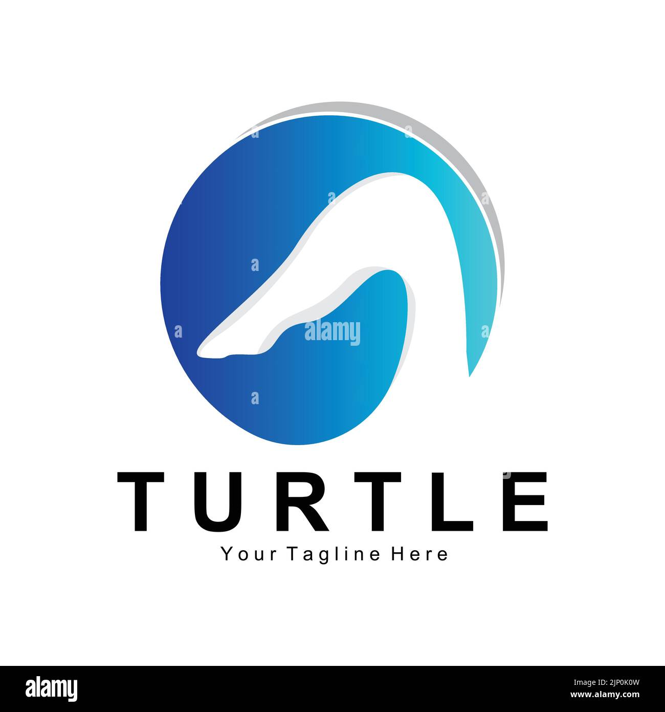 Tortue de mer logo Design protégé Amphibian Marine Animal Icon Illustration, Vector marque identité de l'entreprise Illustration de Vecteur