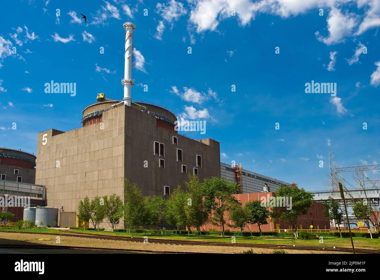 occupation de la centrale nucléaire de zaporozhye troupes russes, centrale nucléaire de zaporozhye, centrale nucléaire de zaporozhye occupation troupes russes att Banque D'Images