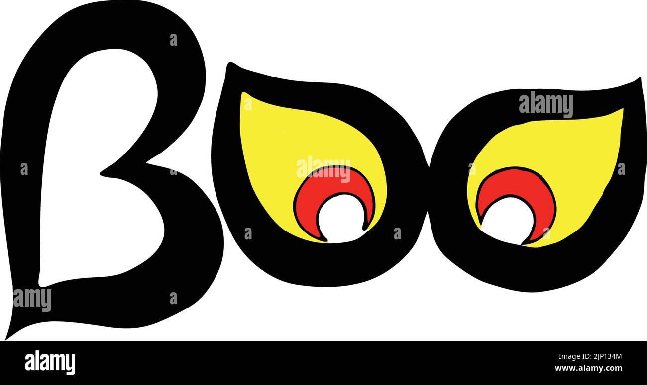 des yeux effrayants qui sonnent Illustration de Vecteur