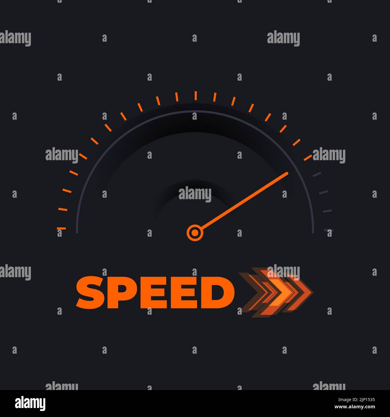 Modèle de concept de compteur de vitesse abstrait Vector. Illustration vectorielle Illustration de Vecteur
