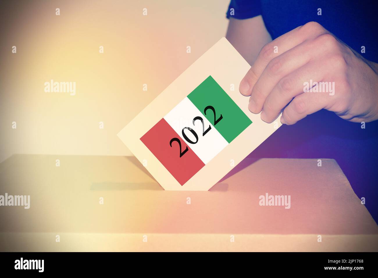 Concept de vote politique italien Banque D'Images