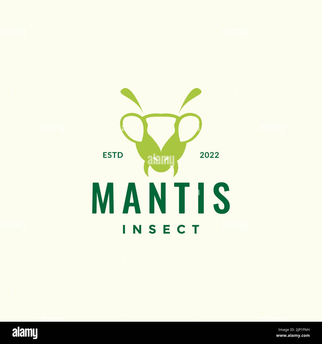 motif tête de mantis insectes Illustration de Vecteur