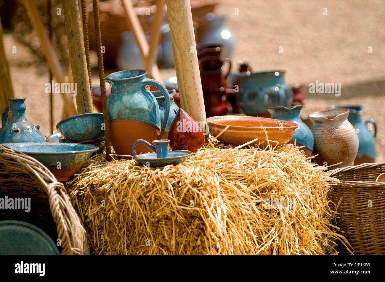 céramique, poterie, marché d'art, céramique, poterie, poteries, marchés d'art Banque D'Images
