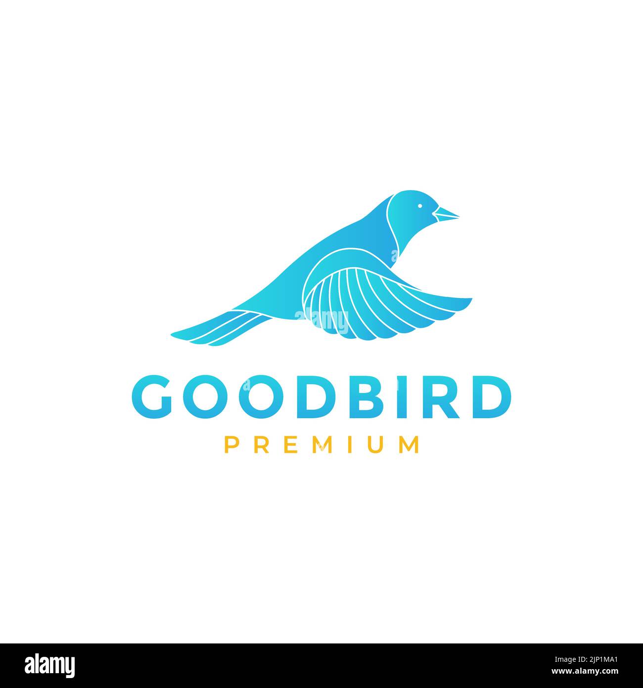 motif abstrait oiseau mouche canary logo Illustration de Vecteur