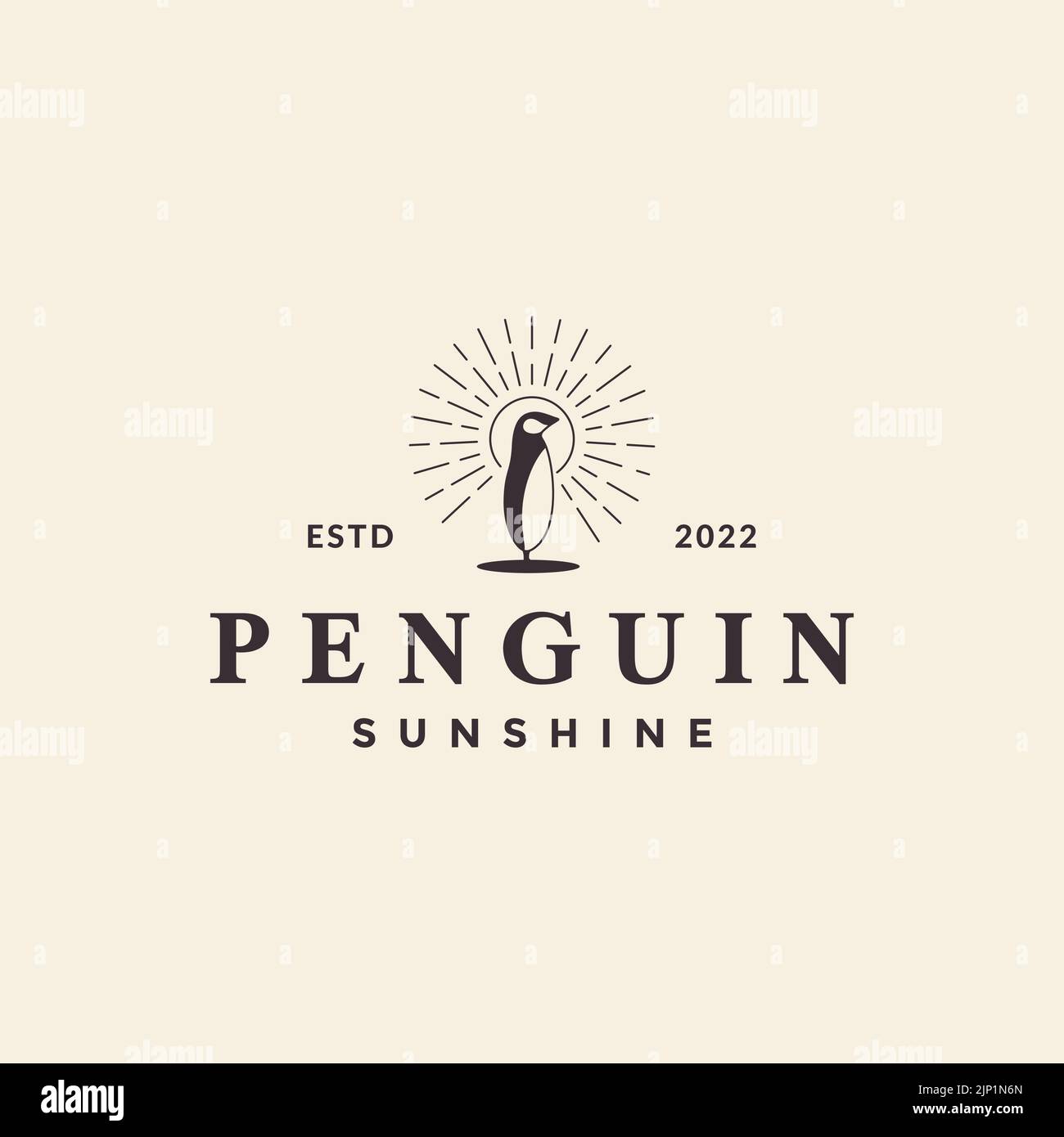 motif pingouin taille basse effet lunettes de soleil Illustration de Vecteur