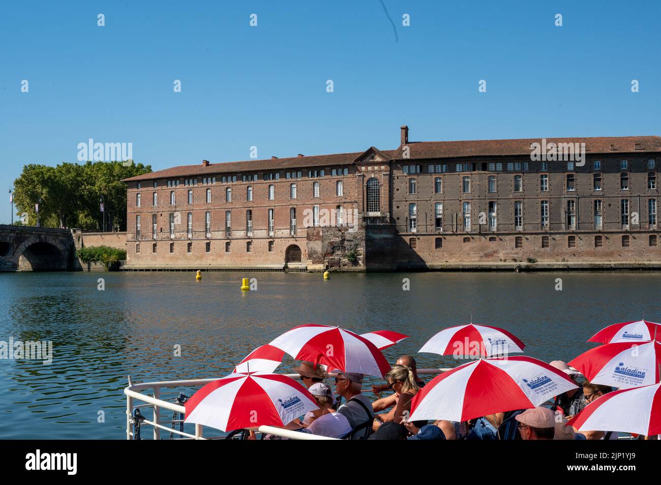 Bateau touristique, Toulouse, France Banque D'Images