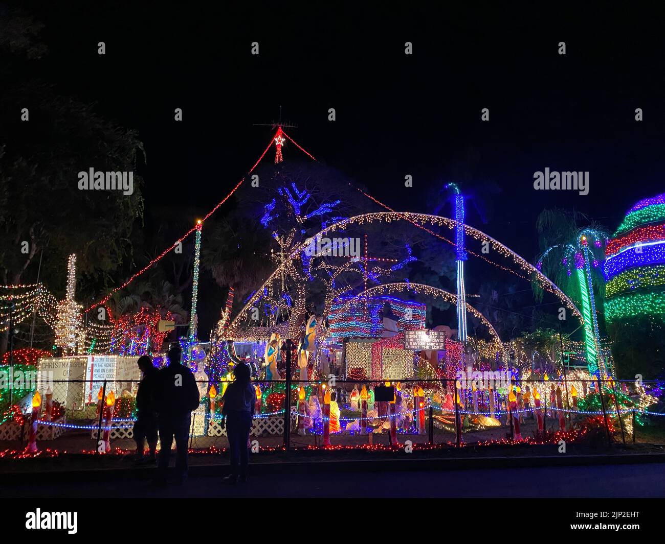 Une belle photo de l'exposition de Noël Oakdale, Saint-Pétersbourg, Floride Banque D'Images