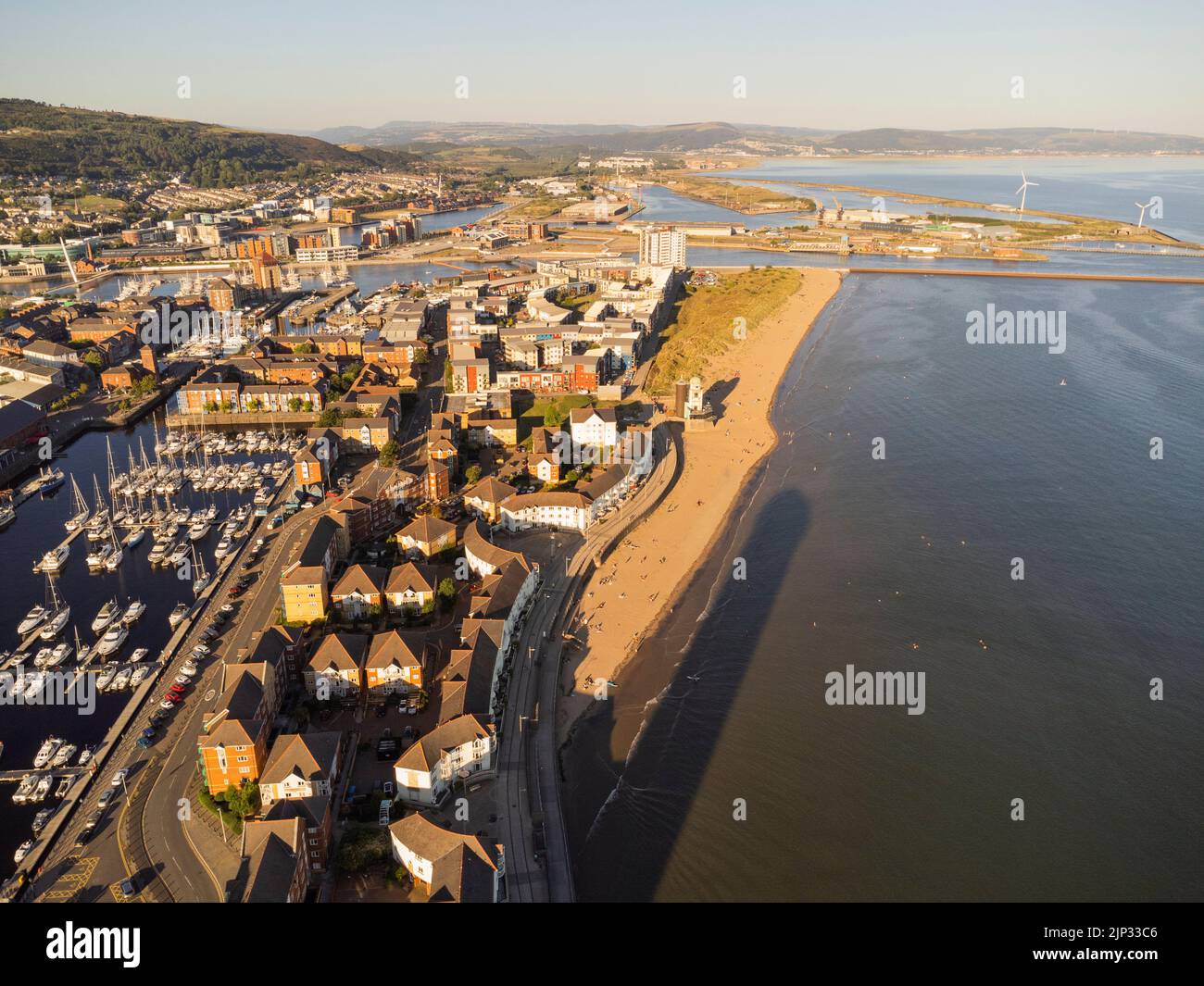 Quartier maritime de Swansea Banque D'Images