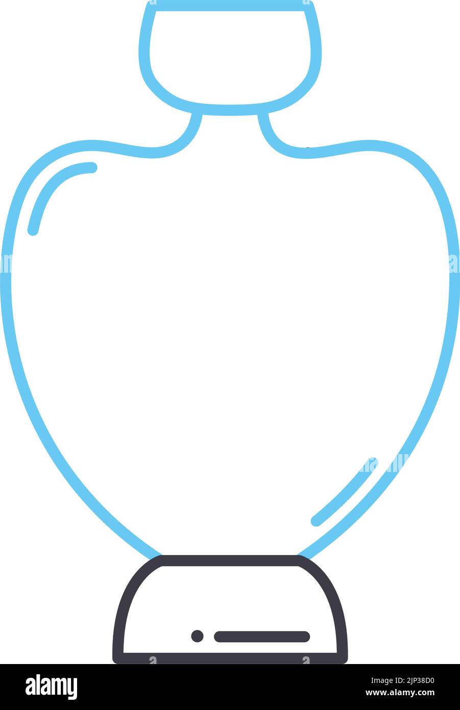 icône de ligne de marchandises anciennes, symbole de contour, illustration vectorielle, signe de concept Illustration de Vecteur