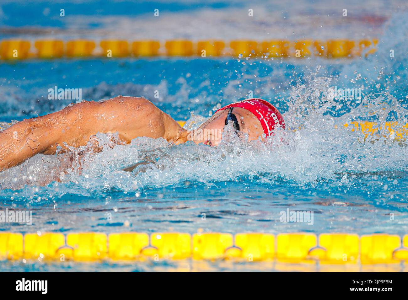 ROME, ITALIE - AOÛT 15 : Antonio Djakovic de Suisse pendant le freestyle 200m masculin à l'Aquatics européen Roma 2022 au Stadio del Nuoto sur 15 août 2022 à Rome, Italie (photo par Nikola Krstic/Orange Pictures) Banque D'Images