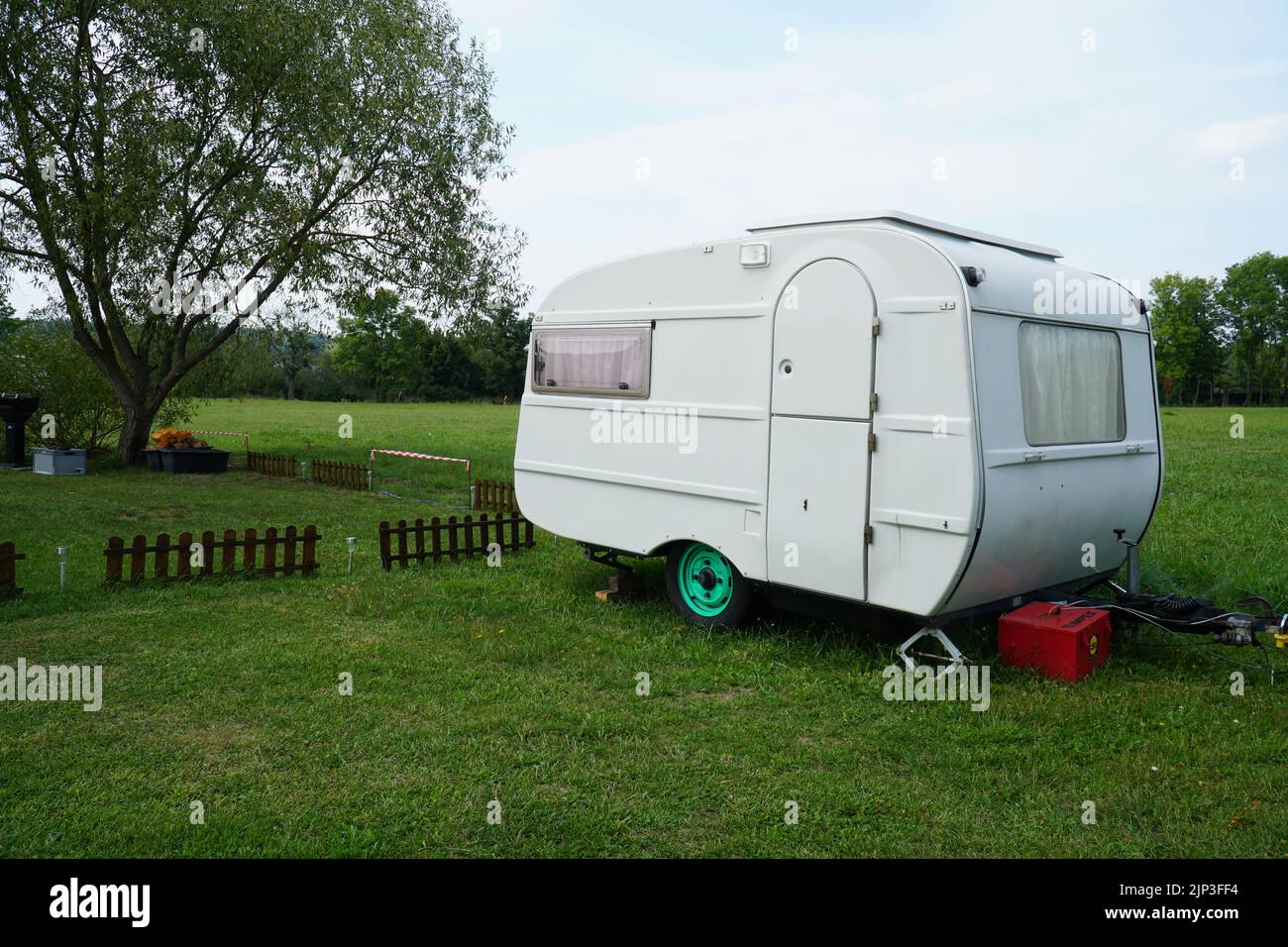 petite caravane vintage Banque D'Images