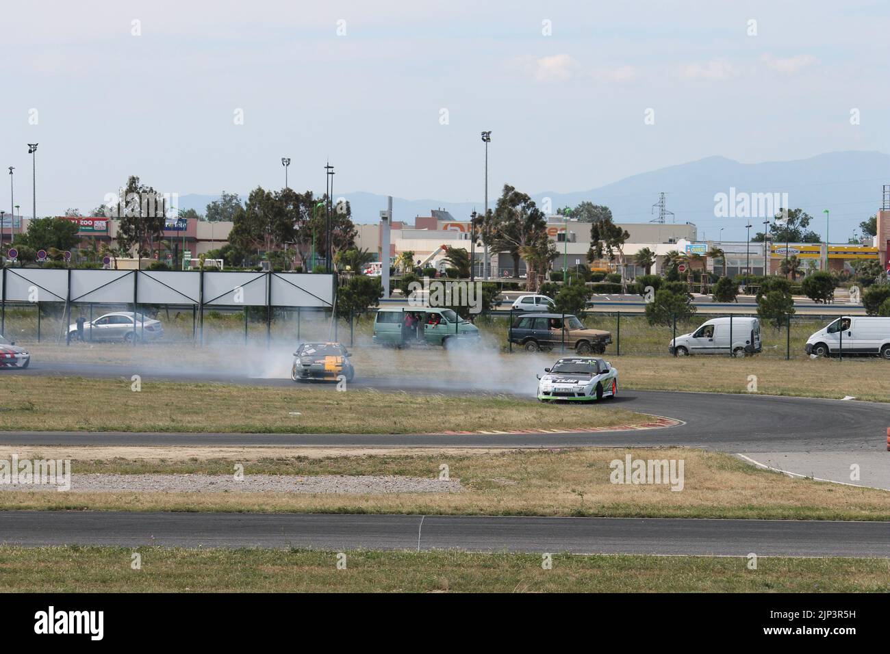 Une performance personnalisée de la Nissan Silvia S13 Banque D'Images