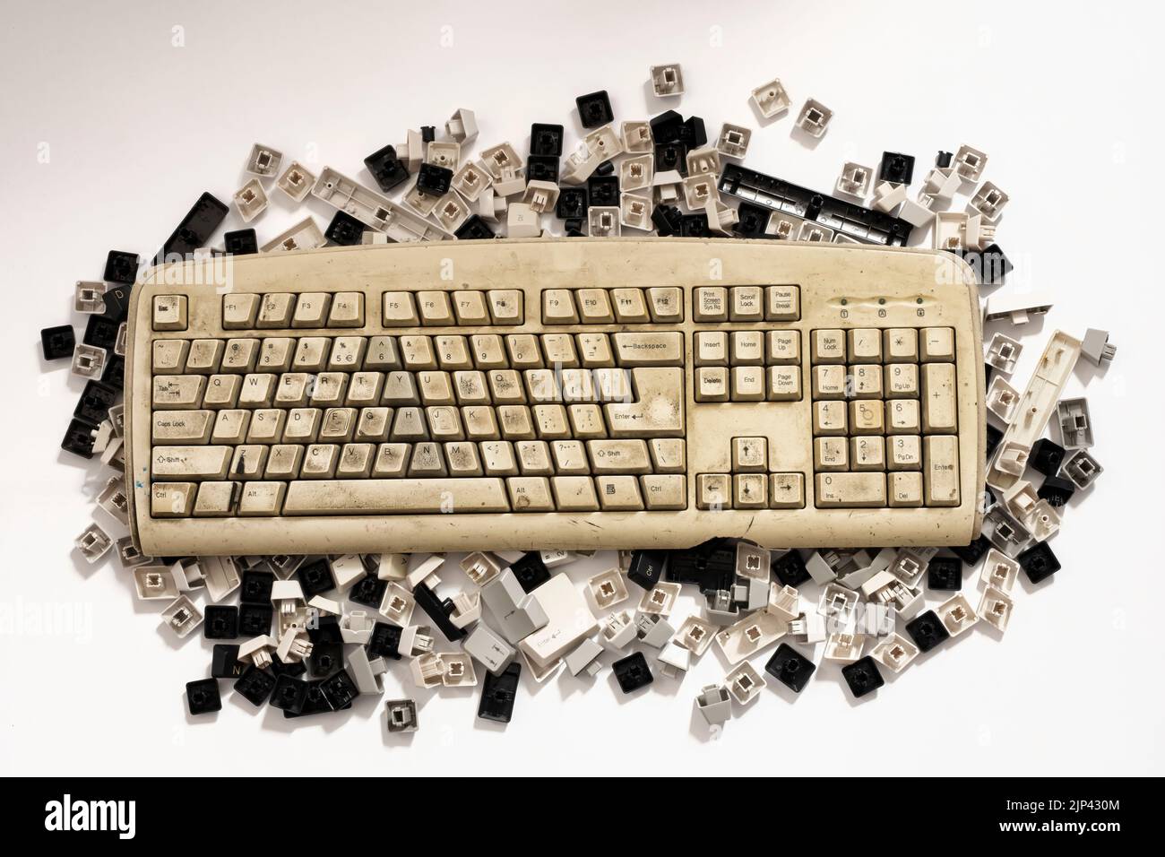 clavier mécanique d'ordinateur de bureau vintage Photo Stock - Alamy