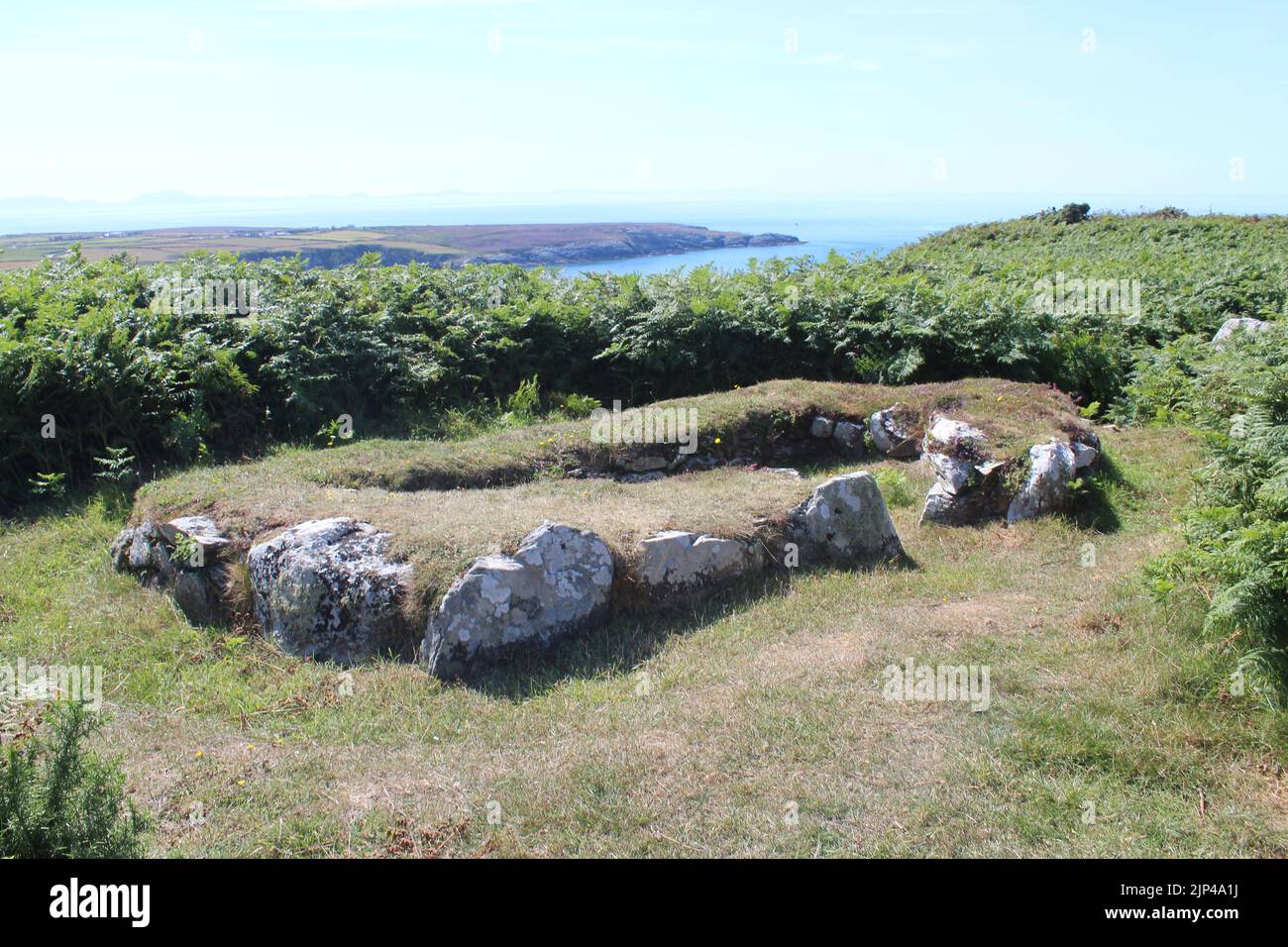 Cercles de Stone Hut Ty Mawr Banque D'Images