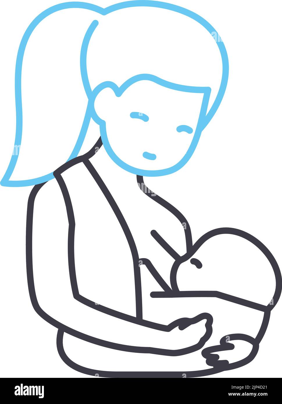 Breastfeeding Banque d'images vectorielles - Alamy