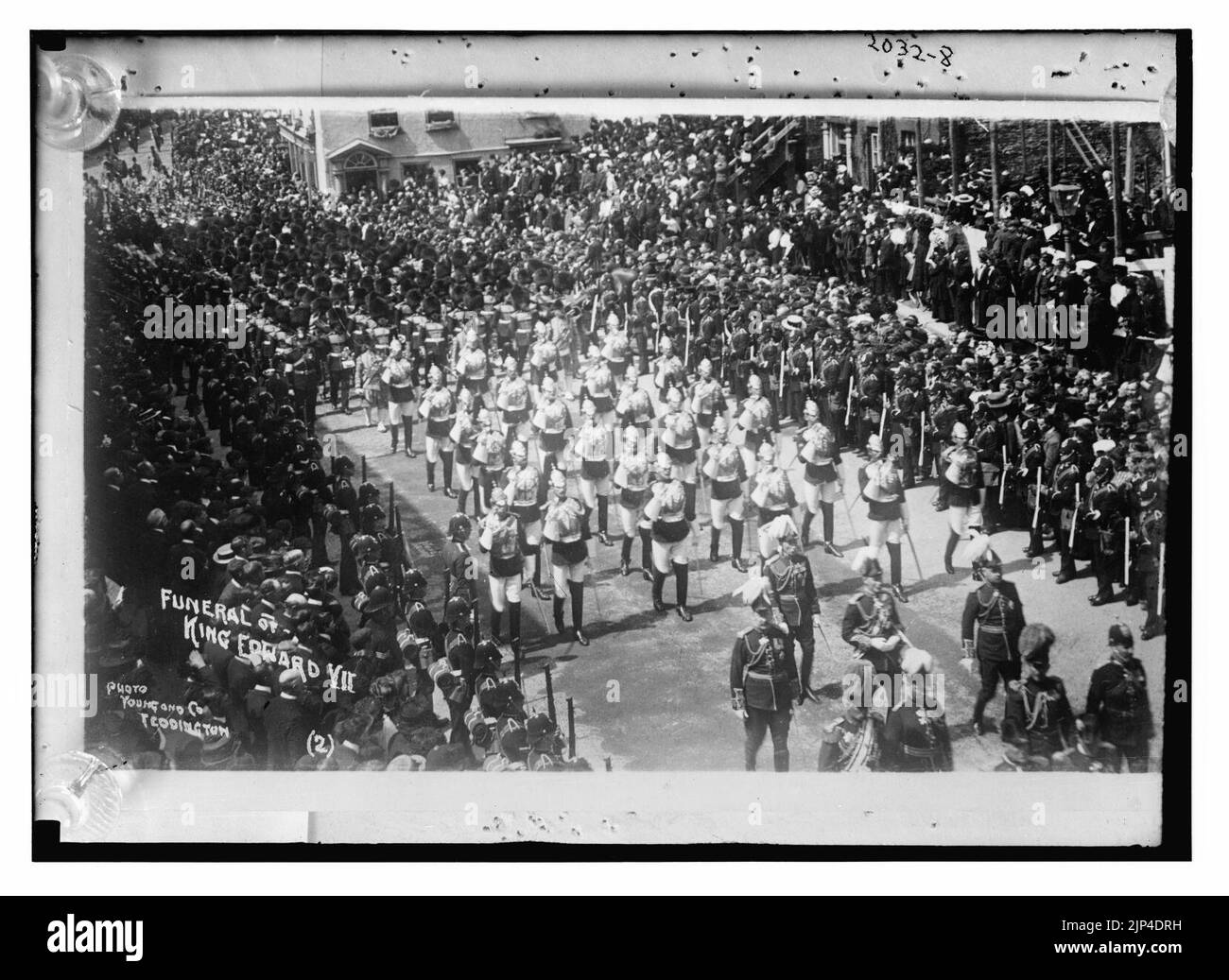 Le cortège funéraire du regretté Roi Edward VII Royal Tourners. Banque D'Images