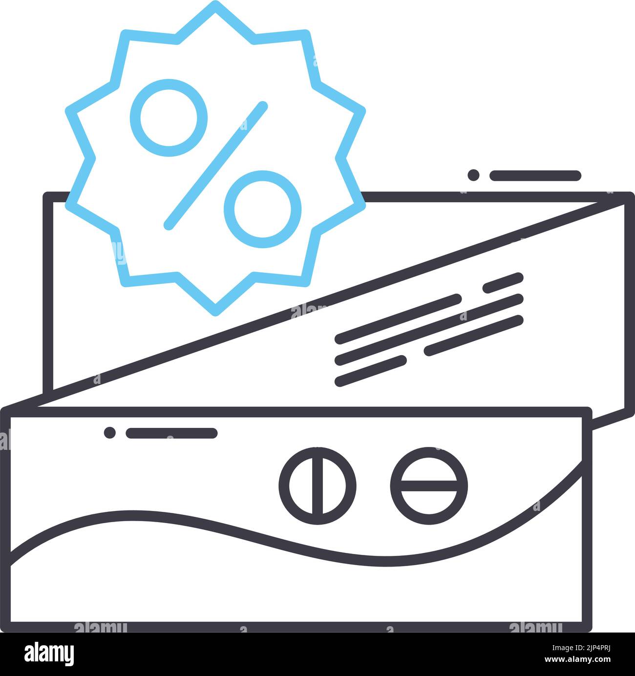 icône de ligne publicitaire, symbole de contour, illustration vectorielle, signe de concept Illustration de Vecteur