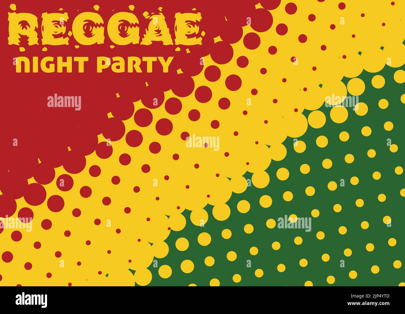 Arrière-plan reggae en pointillés avec effet demi-ton. Motif graphique vectoriel. Couleurs CMJN Illustration de Vecteur