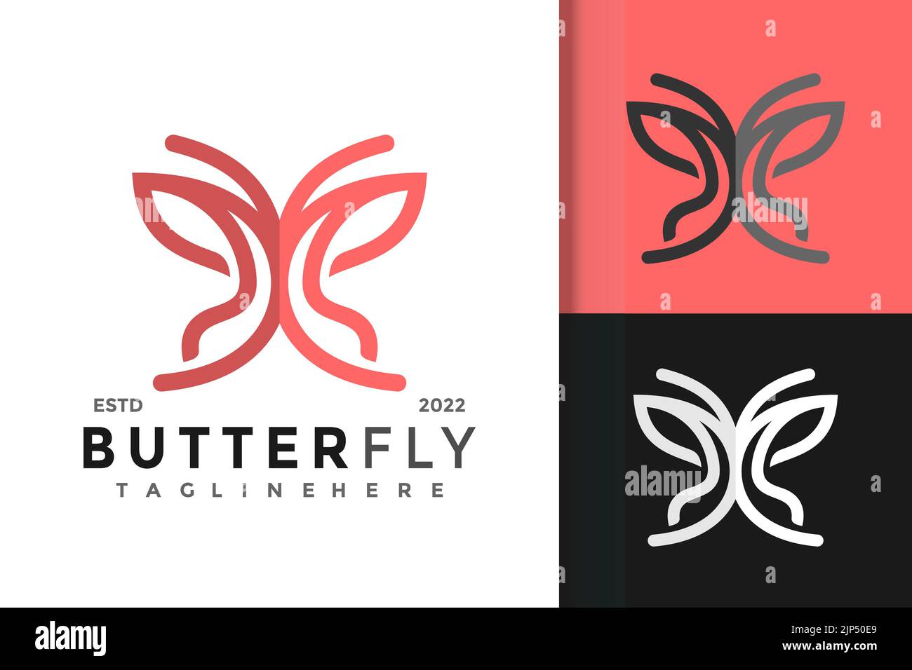 Une conception vectorielle du logotype avec le méfait Illustration de Vecteur