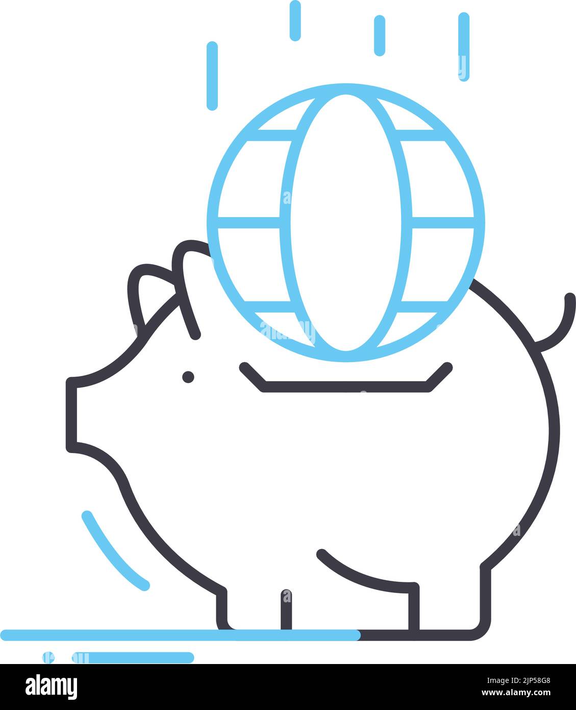 icône de ligne écologique, symbole de contour, illustration vectorielle, signe de concept Illustration de Vecteur