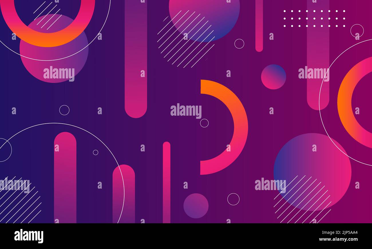 Une illustration mauve abstraite de lignes et de cercles - conception d'arrière-plan Illustration de Vecteur