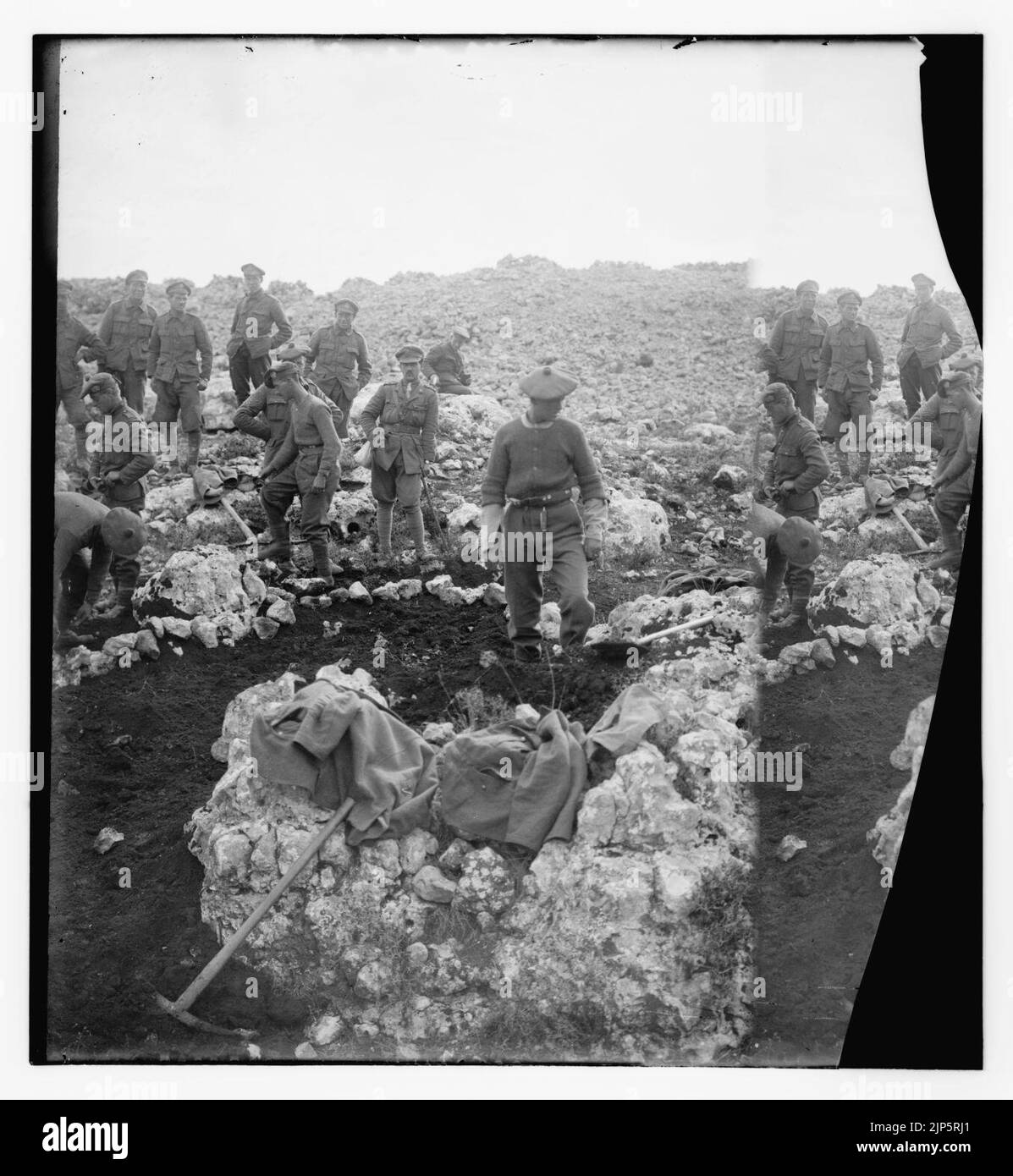 Le Lieutenant qui repousser l'attaque turque à Tell el Ful. Nuit du 26-27 mai 1917, déc. Banque D'Images