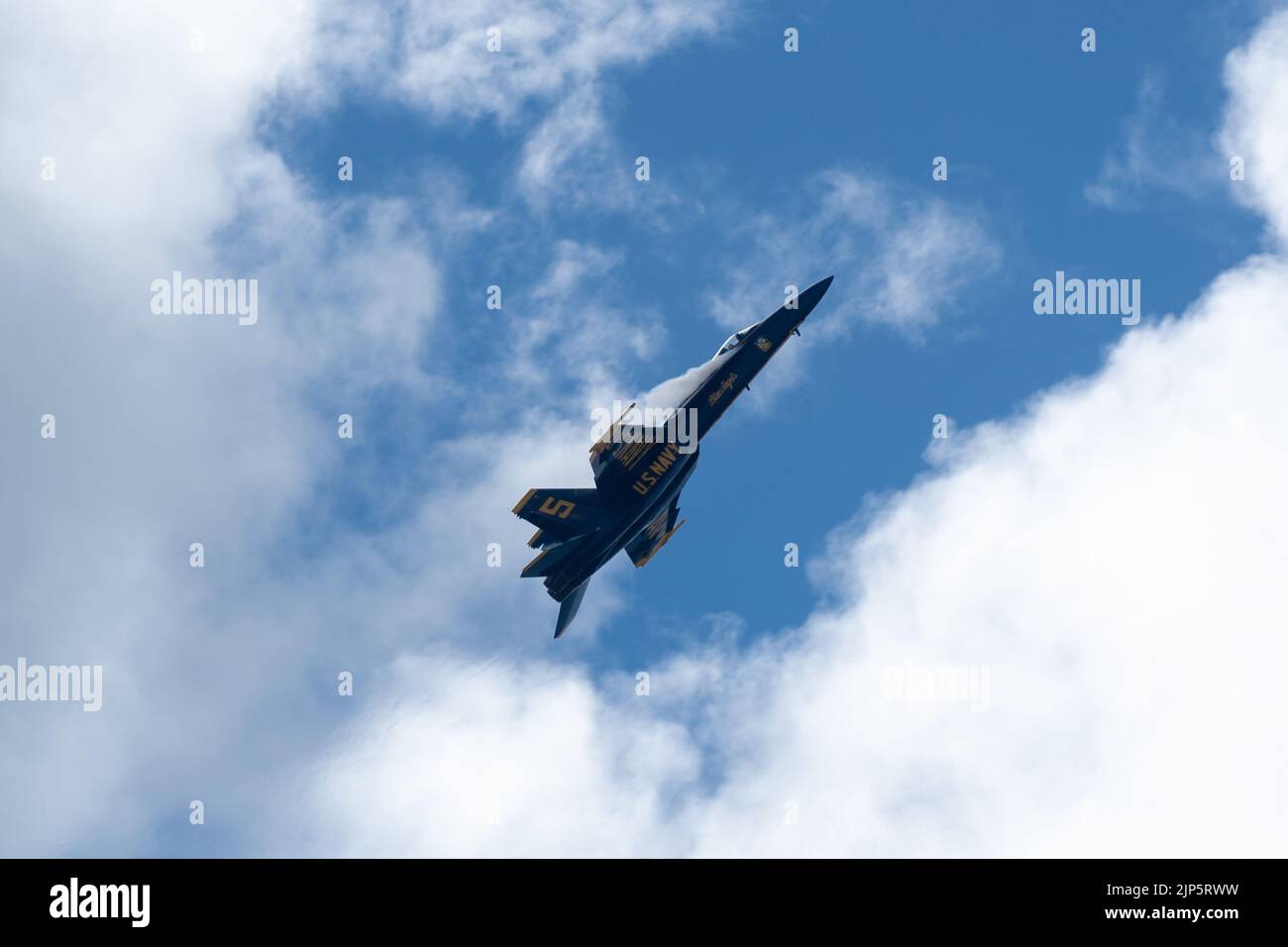 Jerry Edlin U.S. Navy Blue Angel 5 effectue une stunt dans le cadre du salon de l ...