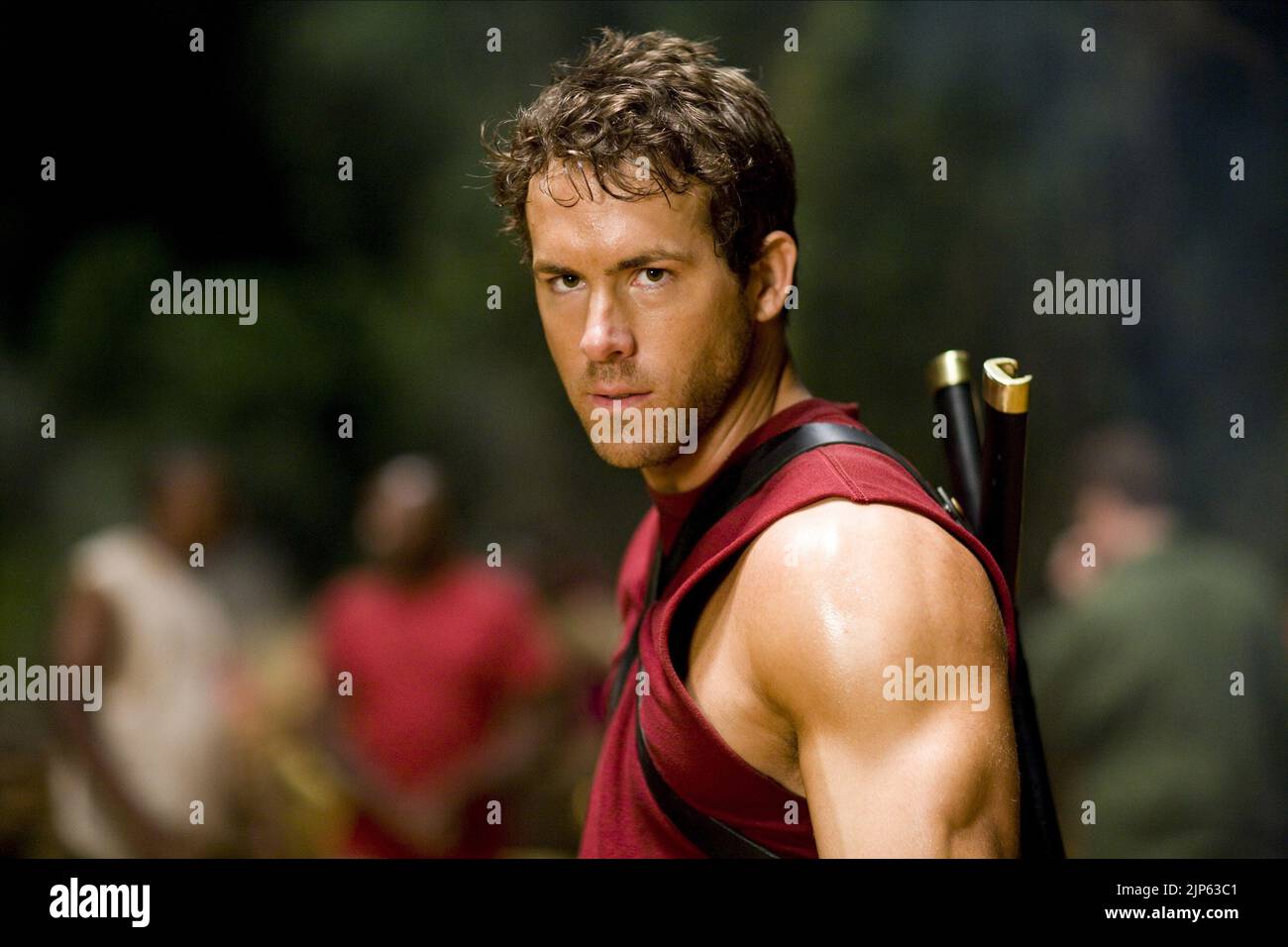 RYAN REYNOLDS, X-MEN ORIGINES: WOLVERINE, 2009 Banque D'Images