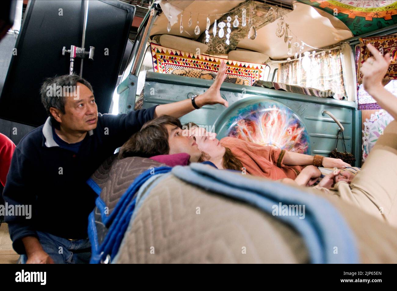 ANG LEE, DEMETRI MARTIN, Paul Dano, WOODSTOCK, 2009 Banque D'Images