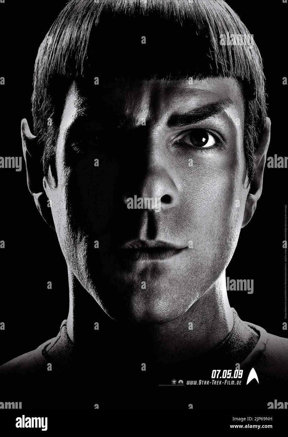ZACHARY QUINTO POSTER, STAR TREK, 2009 Banque D'Images