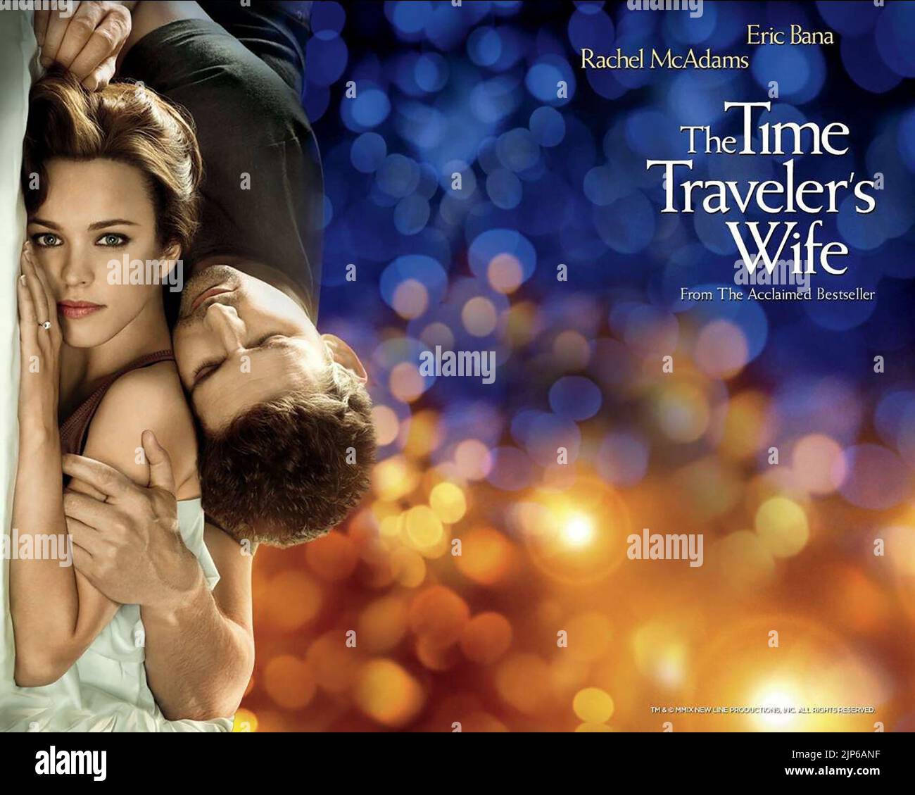 RACHEL MCADAMS, AFFICHE D'ERIC BANA, ÉPOUSE DU VOYAGEUR DE TEMPS, 2009 Banque D'Images