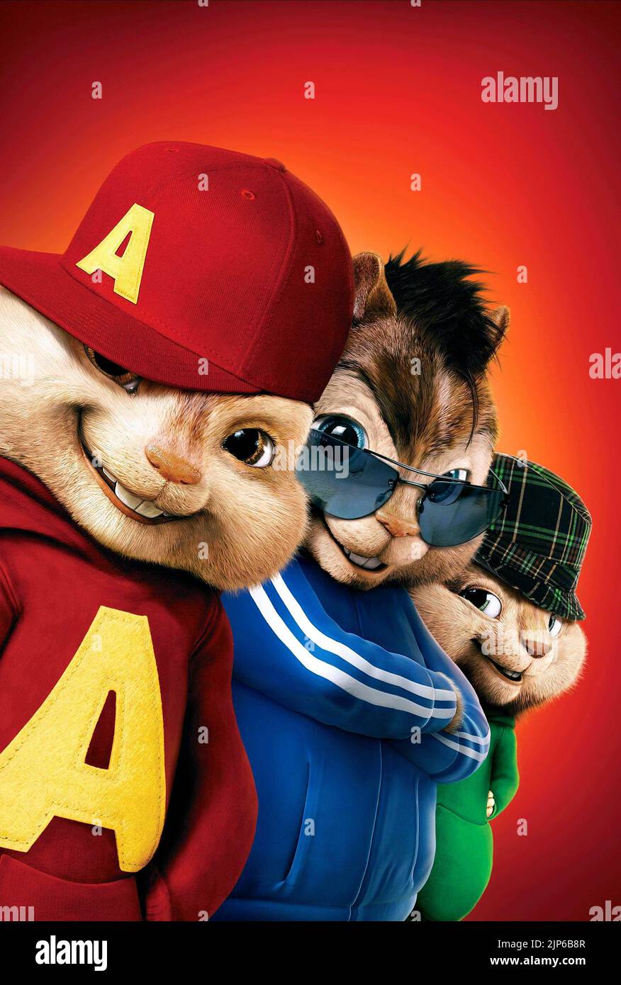ALVIN, SIMON, Théodore, ALVIN ET LES CHIPMUNKS : LA SQUEAKQUEL, 2009 Banque D'Images