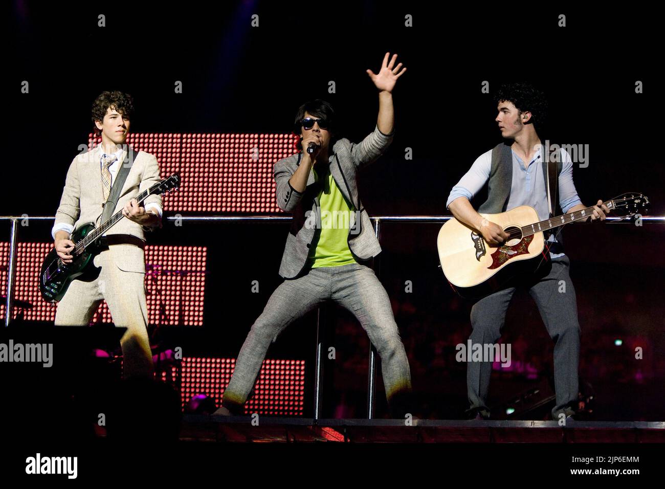 JONAS JONAS JONAS,,, JONAS BROTHERS : THE 3D CONCERT 2009 Banque D'Images