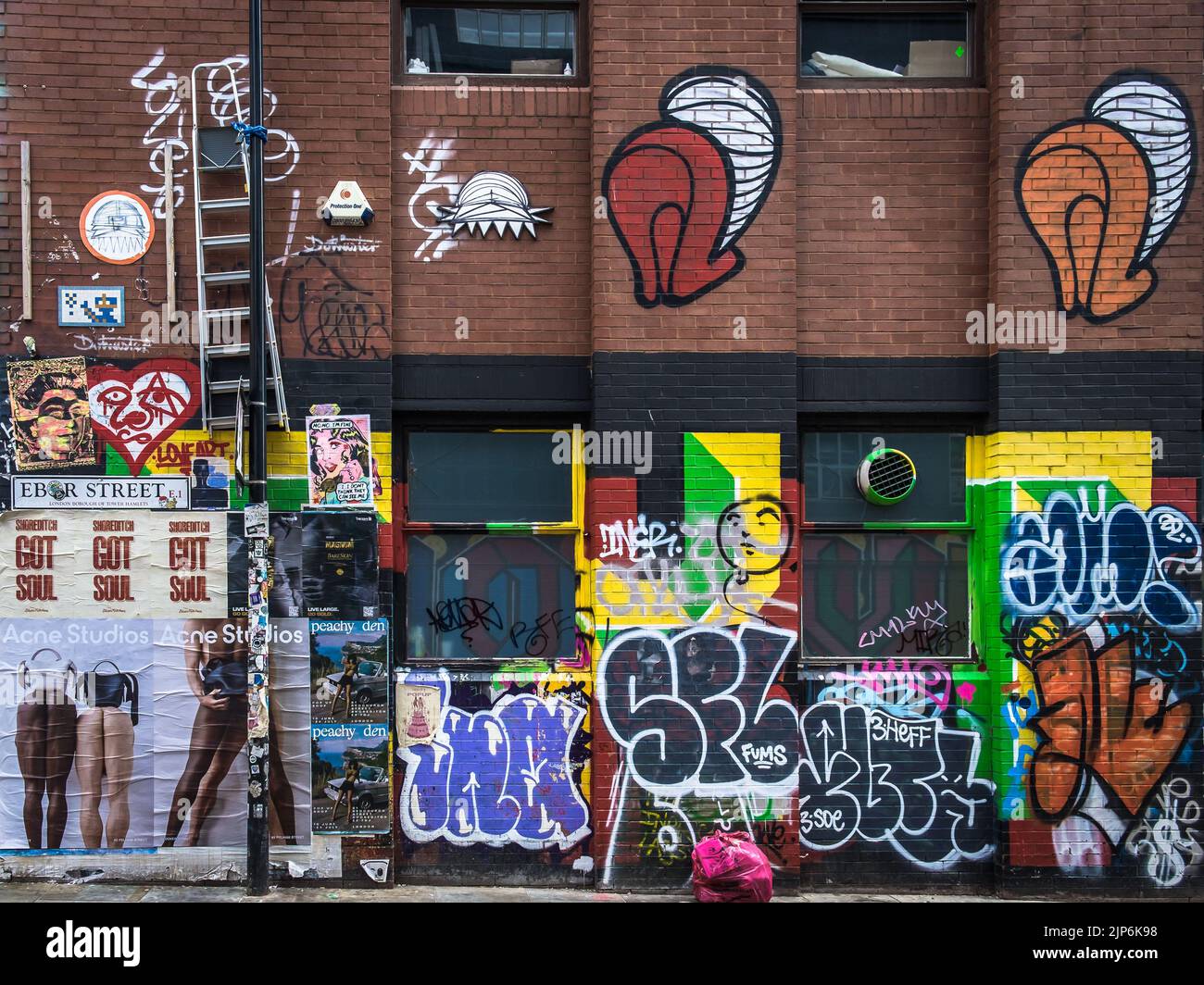 Londres, Royaume-Uni, juillet 2022, vue d'une fresque à Ebor Street Banque D'Images