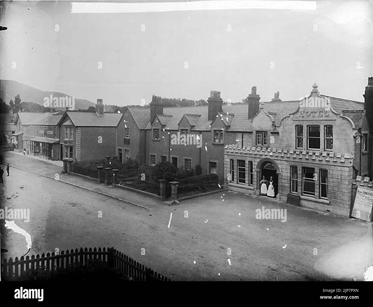 Le Railway Hotel, Prestatyn Banque D'Images