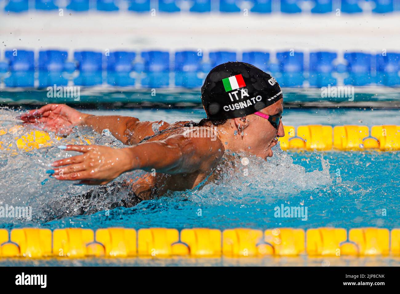 ROME, ITALIE - AOÛT 16: Ilaria Cusinato d'Italie pendant le papillon féminin 200m à l'Aquatics européen Roma 2022 au Stadio del Nuoto on 16 août 2022 à Rome, Italie (photo de Nikola Krstic/Orange Pictures) Banque D'Images