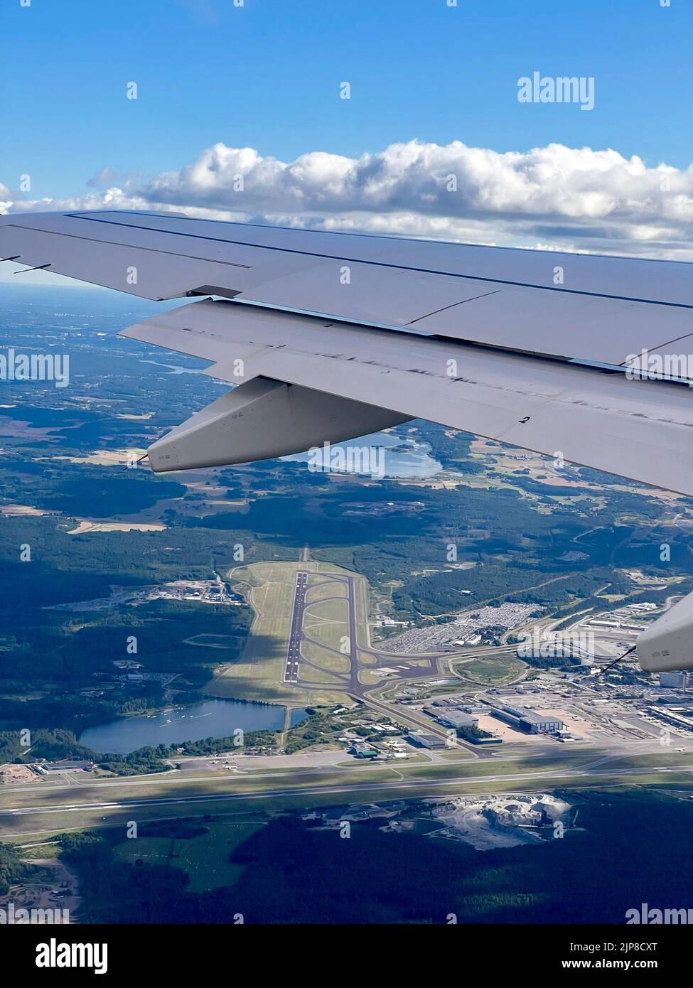 Aéroport de Stockholm Arlanda l'aéroport de Stockholm Arlanda (IATA: ARN, OACI: ESSA) est un aéroport international situé dans la municipalité de Sigtuna en Suède, Banque D'Images
