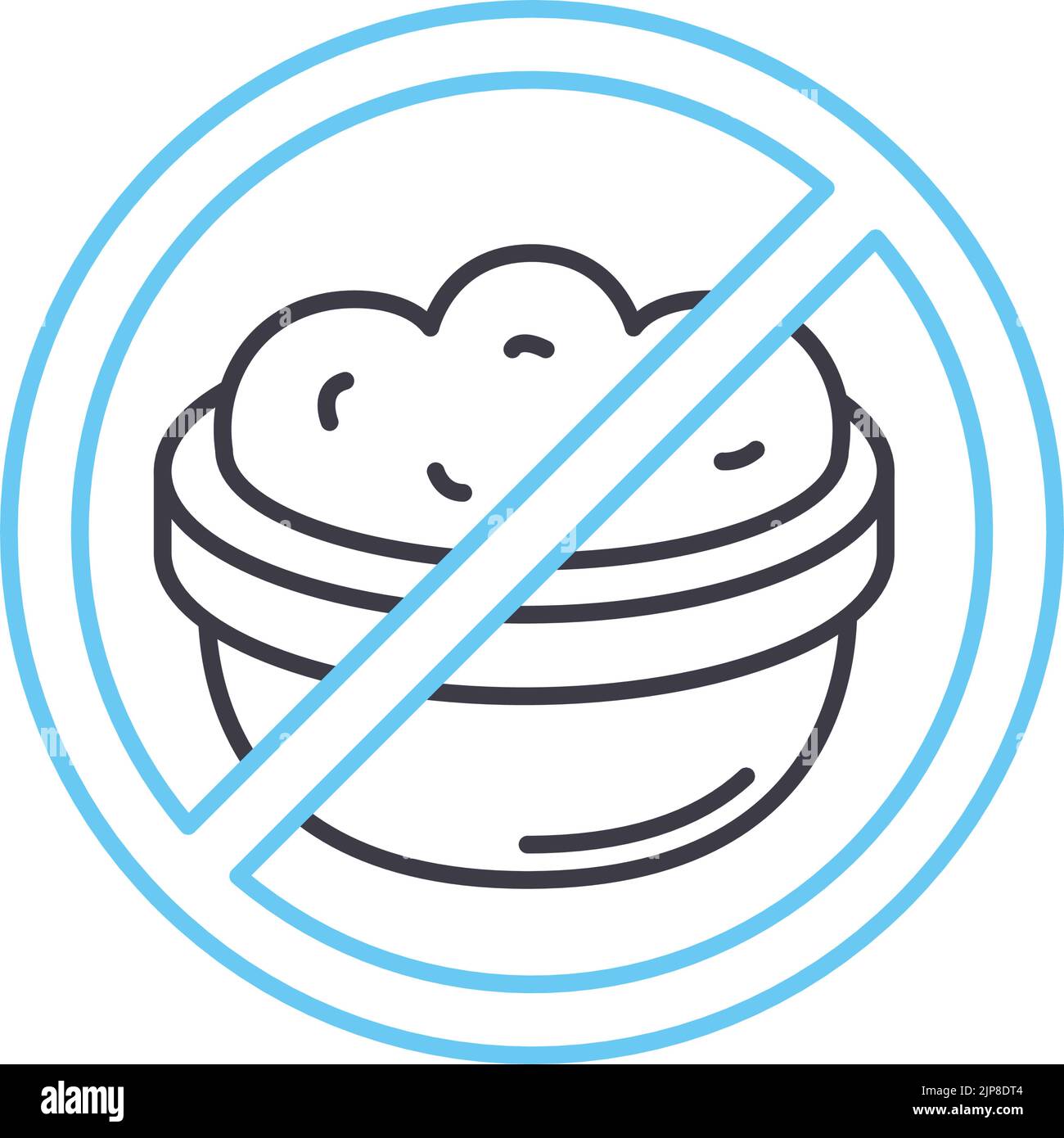 icône de ligne à jeun, symbole de contour, illustration vectorielle, signe de concept Illustration de Vecteur