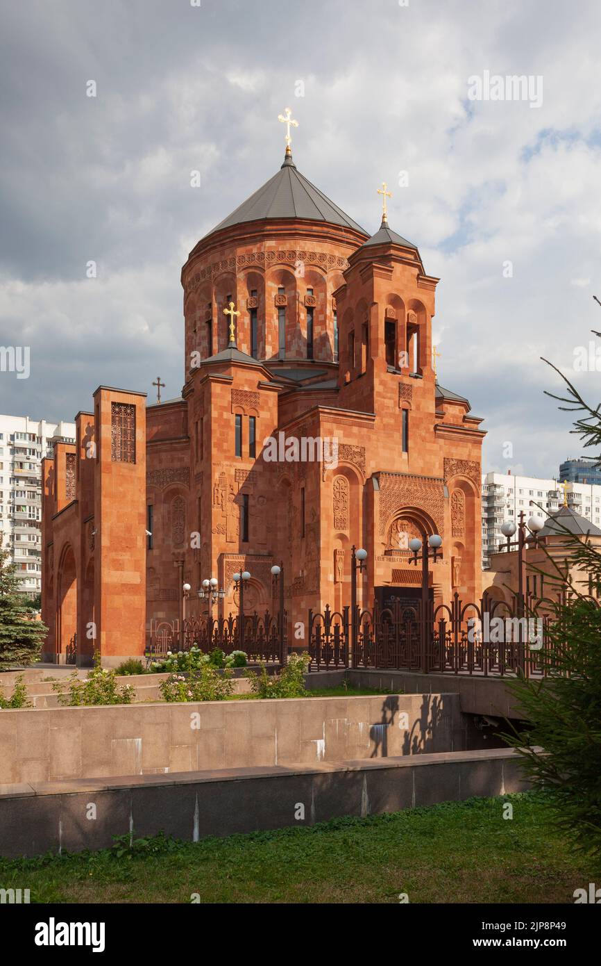 Eglise apostolique arménienne, rue Trifonovskaya à Moscou, Russie. Banque D'Images