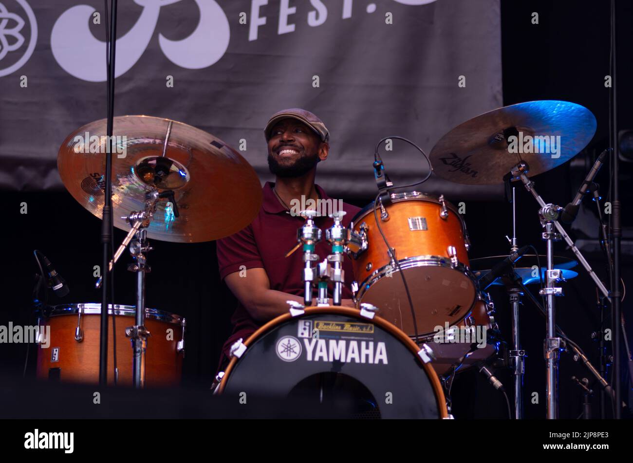 Kenny Smith se produit au Bilbao Blues Festival au pays Basque, en Espagne, en 2022 Banque D'Images