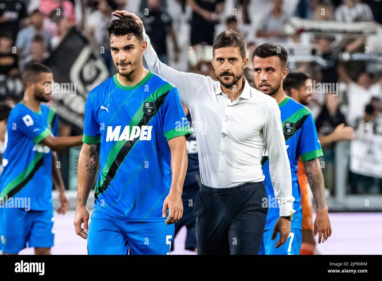 Turin, Italie. 15th août 2023. Championnat italien de football Seriea. Juventus contre Sassuolo. Alessio Dionisi, entraîneur Sassuolo. - Photo par Cristiano BARNI/ATP images (BARNI Cristiano/ATP/SPP) Credit: SPP Sport Press photo. /Alamy Live News Banque D'Images