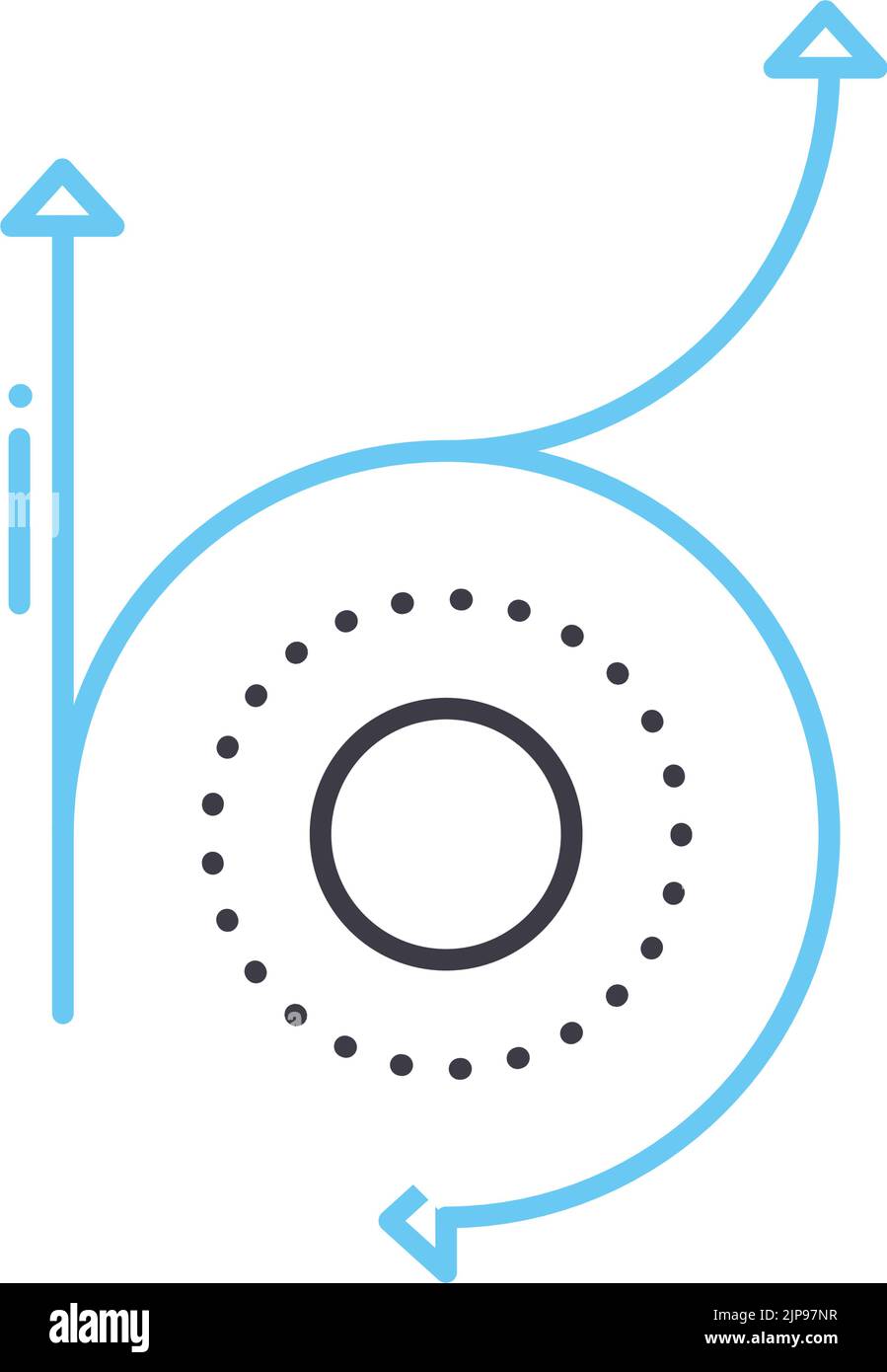 icône de la ligne de mêlée, symbole de contour, illustration vectorielle, signe de concept Illustration de Vecteur