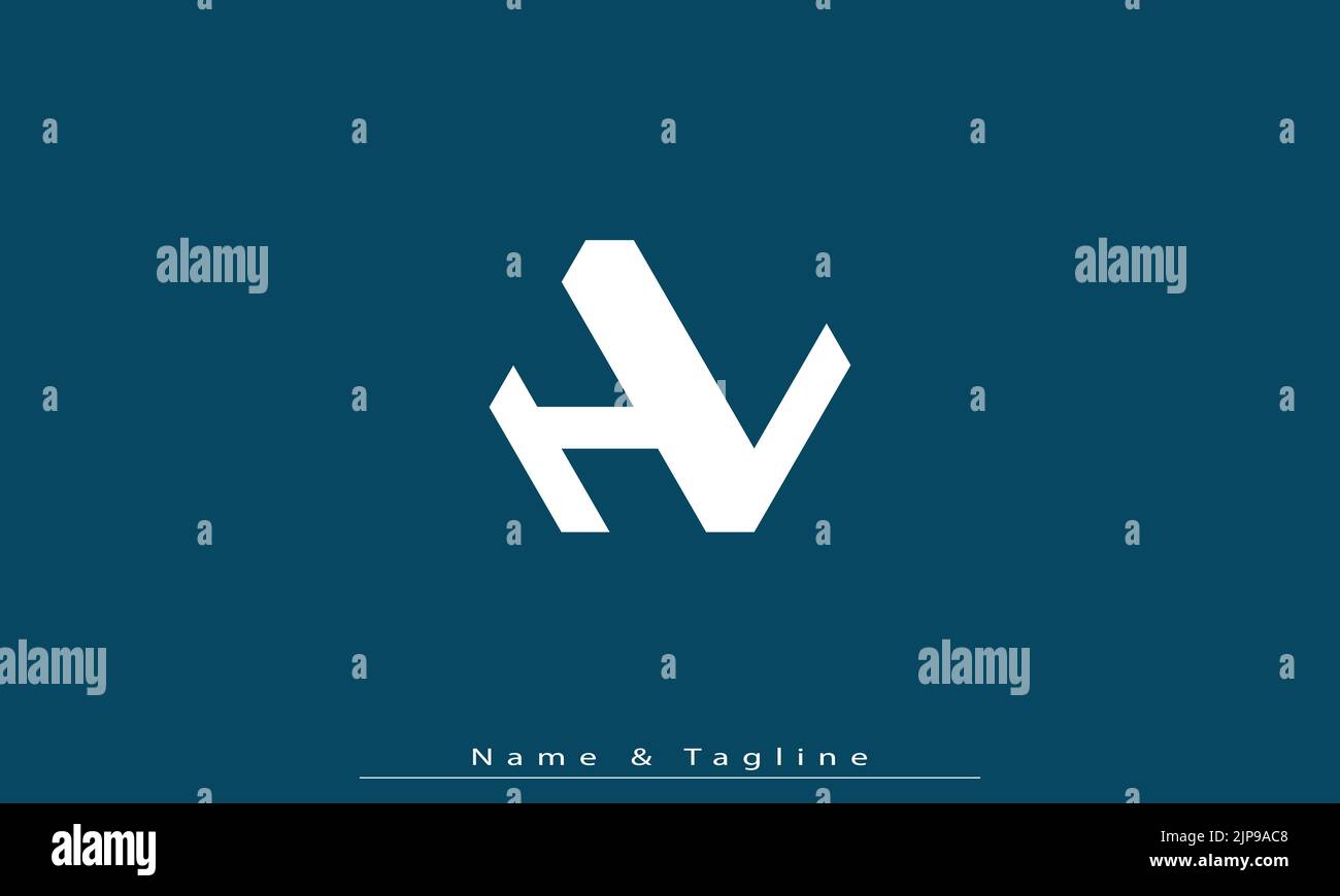 Lettres de l'alphabet initiales Monogram logo HL , LH Illustration de Vecteur
